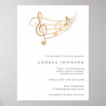 Elegant Custom Senior Recital Musician Performance