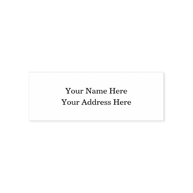 Elegant Custom Stylish Simple Personalised  Self-inking Stamp (Design)