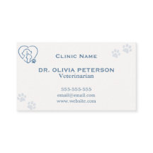 Elegant Custom Veterinary Appointment Card