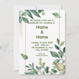 Elegant Custom Wedding Invitation 10
