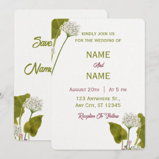 Elegant Custom Wedding Invitation 9