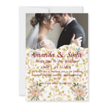 Elegant Custom Wedding Invitation Cards