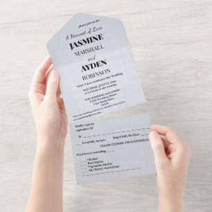 Elegant Custom Wedding Invitations