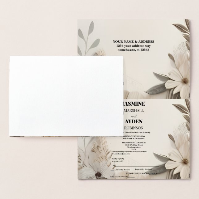 Elegant Custom Wedding Invitations  (Display)