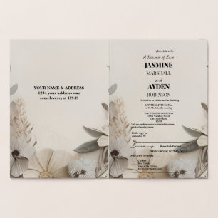 Elegant Custom Wedding Invitations 
