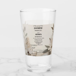 Elegant Custom Wedding Invitations  Glass