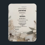 Elegant Custom Wedding Invitations  Magnet<br><div class="desc">Celebrate your love story with our stunning wedding anniversary invitations, perfect for milestone celebrations like 25th silver, 50th golden, or any special year in between! Our customisable designs range from elegant and classic to modern and rustic, ensuring a perfect match for your unique style. Printed on premium cardstock, these flat...</div>