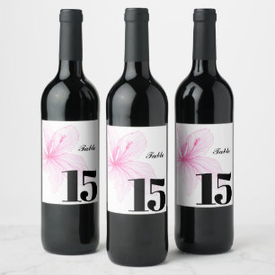 Elegant Custom Wine Label Party table label