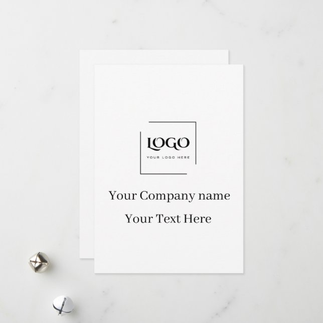 Elegant custom your logo template (Front/Back In Situ)
