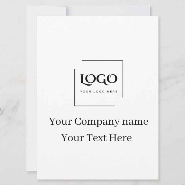 Elegant custom your logo template (Front)