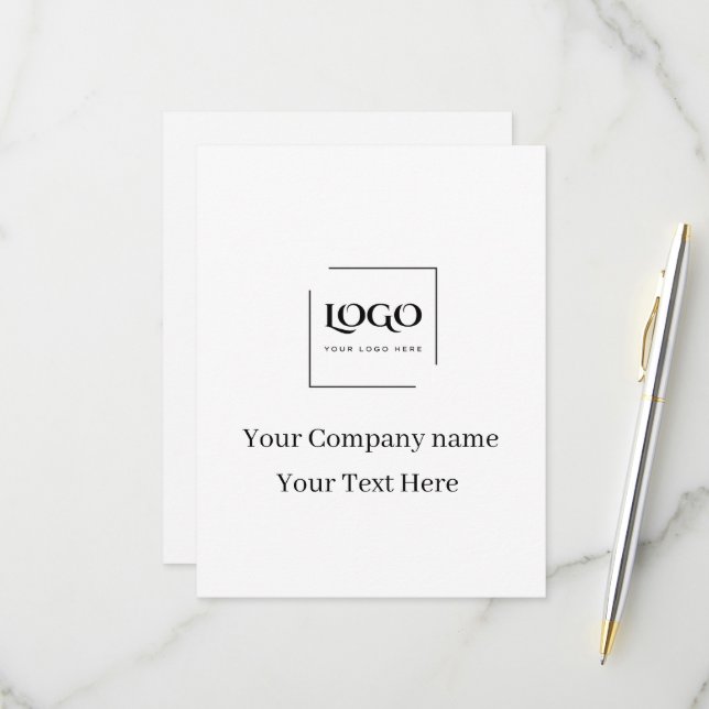 Elegant custom your logo template (Front/Back In Situ)