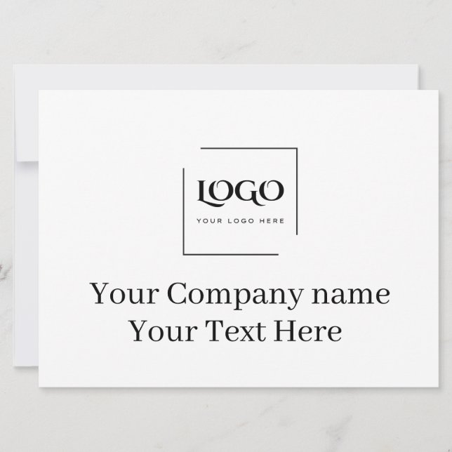 Elegant custom your logo template (Front)