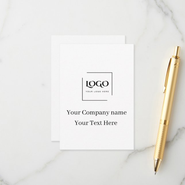 Elegant custom your logo template (Front/Back In Situ)