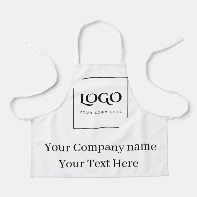 Elegant custom your logo template apron (Front)