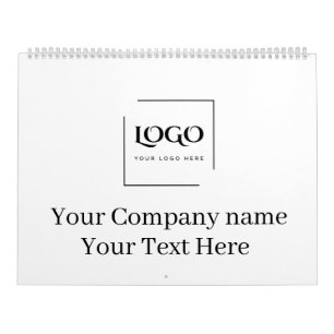 Elegant custom your logo template calendar