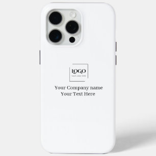 Elegant custom your logo template iPhone 15 pro max case