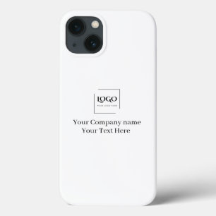 Elegant custom your logo template iPhone 13 case