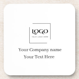Elegant custom your logo template coaster
