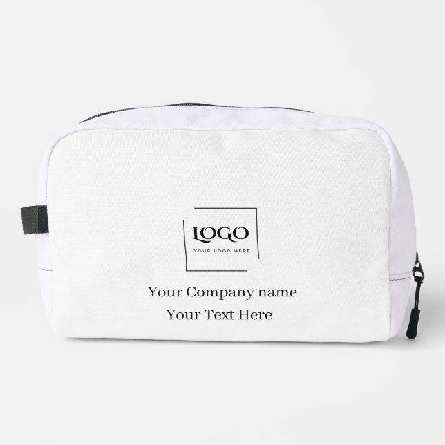 Elegant custom your logo template dopp kit (Front)