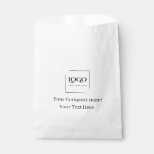 Elegant custom your logo template favour bag