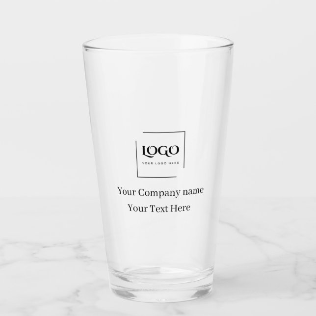 Elegant custom your logo template glass (Front)