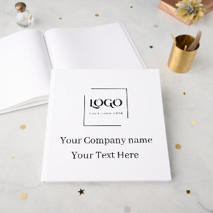 Elegant custom your logo template guest book