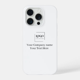 Elegant custom your logo template iPhone 15 pro case