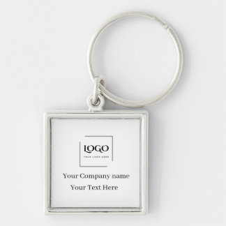 Elegant custom your logo template key ring
