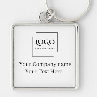 Elegant custom your logo template key ring