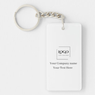Elegant custom your logo template key ring