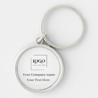 Elegant custom your logo template key ring