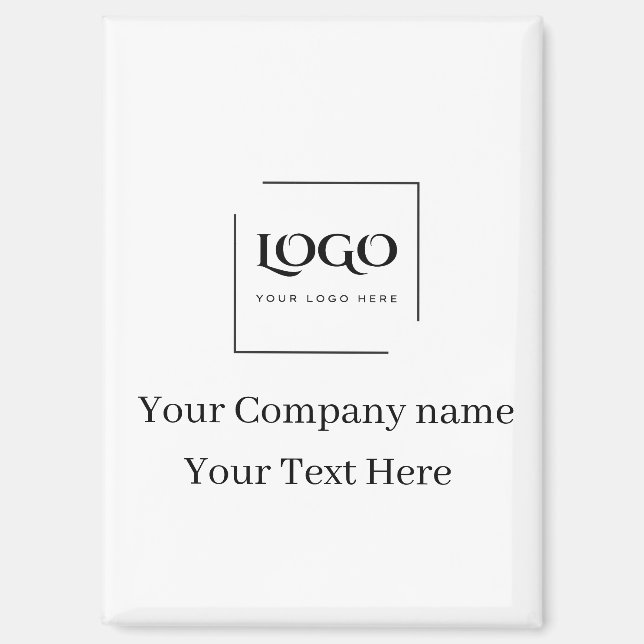 Elegant custom your logo template magnet (Front)