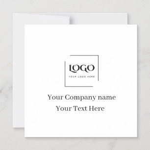 Elegant custom your logo template magnetic invitation