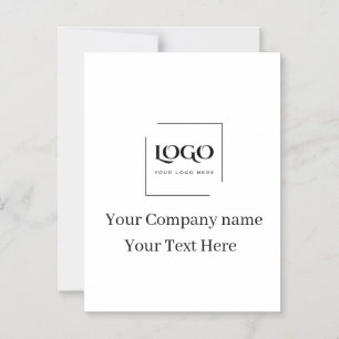 Elegant custom your logo template magnetic invitation