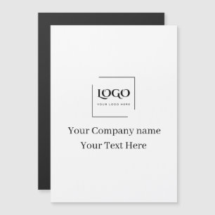 Elegant custom your logo template magnetic invitation