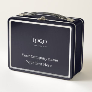 Elegant custom your logo template metal lunch box