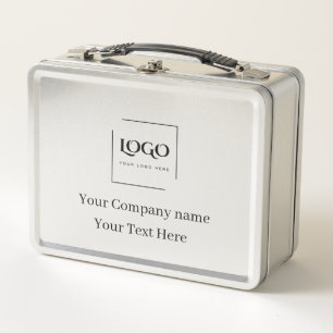 Elegant custom your logo template metal lunch box