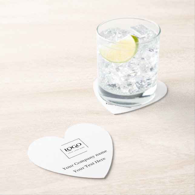 Elegant custom your logo template paper coaster (Insitu)
