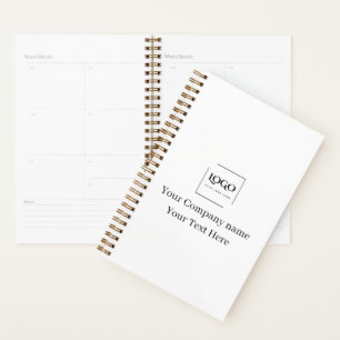 Elegant custom your logo template planner