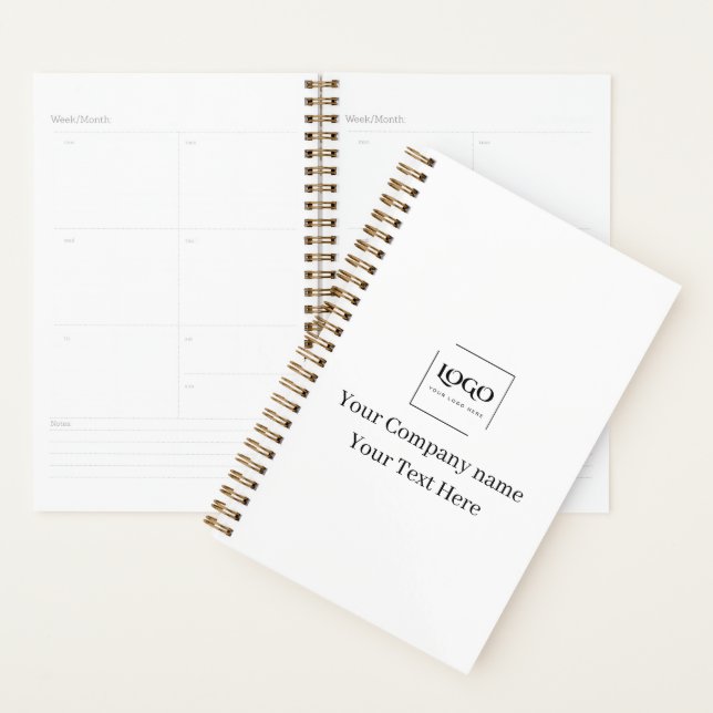 Elegant custom your logo template planner (Display)