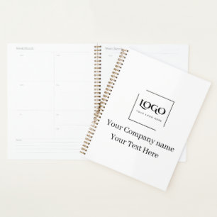 Elegant custom your logo template planner