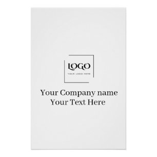 Elegant custom your logo template poster