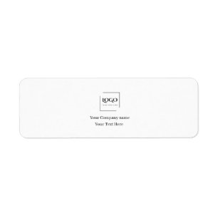 Elegant custom your logo template return address label
