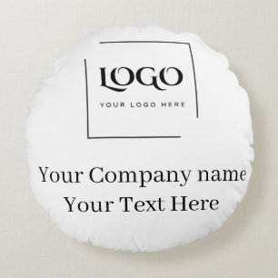 Elegant custom your logo template round cushion