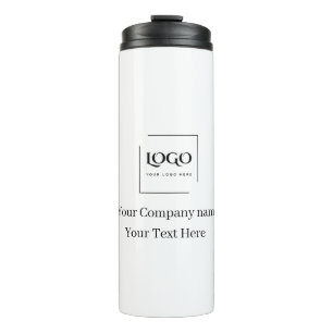 Elegant custom your logo template thermal tumbler
