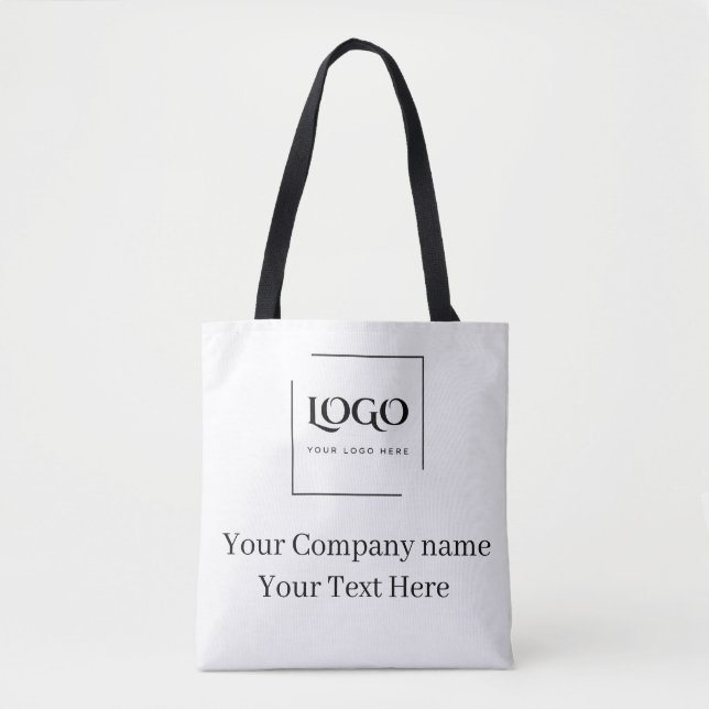 Elegant custom your logo template tote bag (Front)