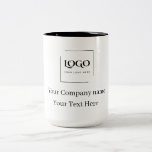 Elegant custom your logo template Two-Tone coffee mug