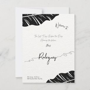 Elegant & customisable Bridal Shower postcard