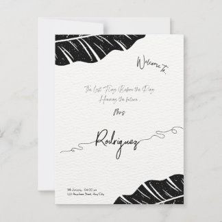 Elegant & customisable Bridal Shower postcard