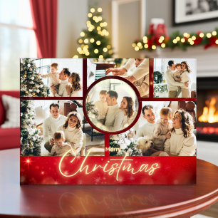 Elegant Customisable Christmas Family Photo  Holiday Card